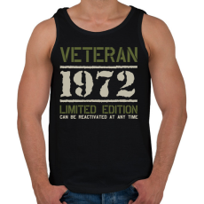 PRINTFASHION Veteran_1972 - Férfi atléta - Fekete