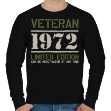 PRINTFASHION Veteran_1972 - Férfi pulóver - Fekete férfi pulóver, kardigán