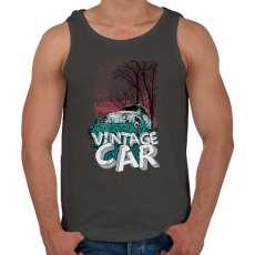 PRINTFASHION Veterán autó - Férfi atléta - Sötétszürke