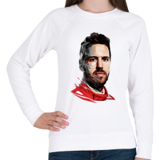PRINTFASHION Vettel - Női pulóver - Fehér női pulóver, kardigán
