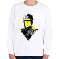 PRINTFASHION Vhs man - Gyerek pulóver - Fehér