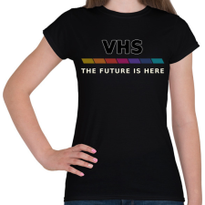PRINTFASHION VHS retro - Női póló - Fekete női póló