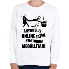 PRINTFASHION Vicces gamer minta - Gyerek pulóver - Fehér gyerek pulóver, kardigán
