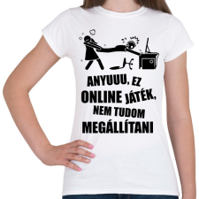 PRINTFASHION Vicces gamer minta - Női póló - Fehér női póló