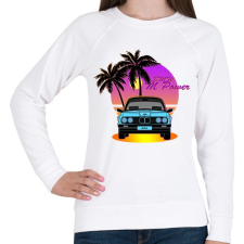 PRINTFASHION Vice City - BMW - Női pulóver - Fehér női pulóver, kardigán