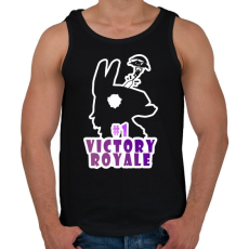 PRINTFASHION Victory Royale - Férfi atléta - Fekete