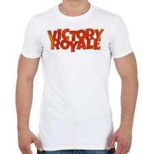 PRINTFASHION Victory Royale - Férfi póló - Fehér férfi póló