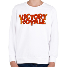 PRINTFASHION Victory Royale - Gyerek pulóver - Fehér gyerek pulóver, kardigán