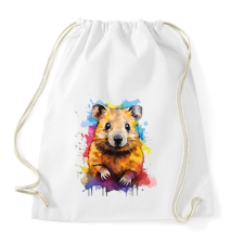 PRINTFASHION Vidám quokka - Sportzsák, Tornazsák - Fehér atléta, trikó