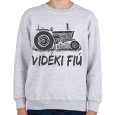 PRINTFASHION Vidéki fiú - Gyerek pulóver - Sport szürke