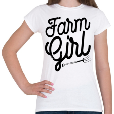 PRINTFASHION Vidéki lány - Női póló - Fehér női póló