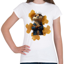 PRINTFASHION vidra - Női póló - Fehér női póló