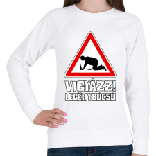 PRINTFASHION Vigyázz Legénybúcsú - Női pulóver - Fehér női pulóver, kardigán