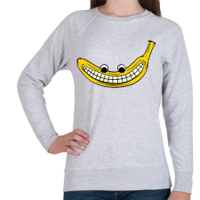 PRINTFASHION Vigyorgó banán - Női pulóver - Sport szürke női pulóver, kardigán