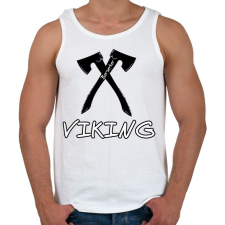 PRINTFASHION viking - Berserker - Férfi atléta - Fehér atléta, trikó