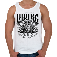PRINTFASHION viking - Férfi atléta - Fehér