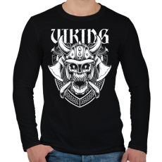 PRINTFASHION viking - Férfi hosszú ujjú póló - Fekete
