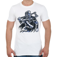 PRINTFASHION Viking - Férfi póló - Fehér