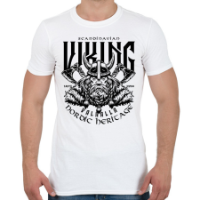 PRINTFASHION viking - Férfi póló - Fehér férfi póló