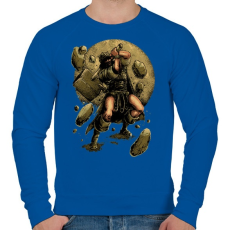 PRINTFASHION Viking - Férfi pulóver - Királykék