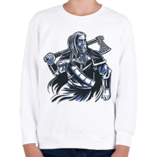 PRINTFASHION Viking - Gyerek pulóver - Fehér gyerek pulóver, kardigán
