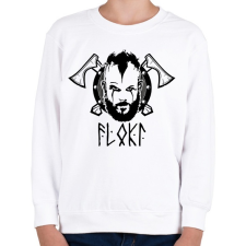 PRINTFASHION Vikingek Flóki - Gyerek pulóver - Fehér gyerek póló