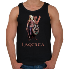 PRINTFASHION vikings-lagerta - Férfi atléta - Fekete