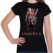 PRINTFASHION vikings-lagerta - Női póló - Fekete női póló