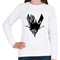 PRINTFASHION Vikings - Női pulóver - Fehér