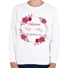 PRINTFASHION Viktória - Gyerek pulóver - Fehér gyerek pulóver, kardigán