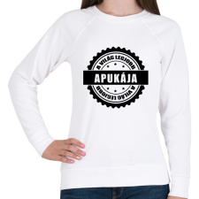 PRINTFASHION Világ legjobb apukája - Női pulóver - Fehér női pulóver, kardigán