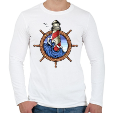 PRINTFASHION Világító torony - Férfi hosszú ujjú póló - Fehér férfi póló