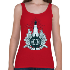 PRINTFASHION Világítótorony - Női atléta - Cseresznyepiros