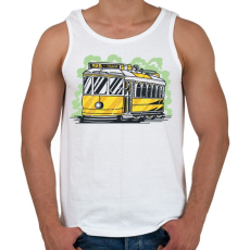 PRINTFASHION Villamos - Férfi atléta - Fehér