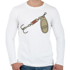 PRINTFASHION villantó - Férfi hosszú ujjú póló - Fehér férfi póló