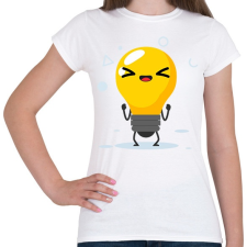 PRINTFASHION Villanykörte - Női póló - Fehér női póló