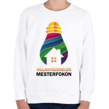 PRINTFASHION Villanyszerelés mesterfokon - Gyerek pulóver - Fehér gyerek pulóver, kardigán