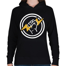 PRINTFASHION Villanyszerelő 5 - Női kapucnis pulóver - Fekete