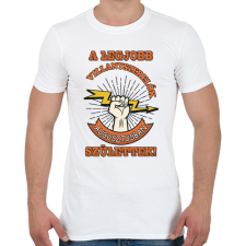 PRINTFASHION Villanyszerelő augusztus - Férfi póló - Fehér férfi póló