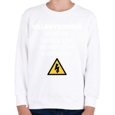 PRINTFASHION Villanyszerelő póló - Gyerek pulóver - Fehér gyerek pulóver, kardigán