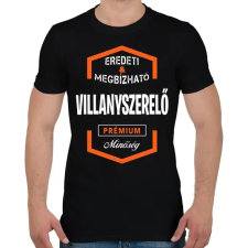 PRINTFASHION Villanyszerelő  prémium minőség - Férfi póló - Fekete férfi póló