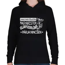PRINTFASHION Villanyszerelőnek párja nincsen - Női kapucnis pulóver - Fekete női pulóver, kardigán