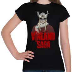 PRINTFASHION Vinland Saga - Canute - Női póló - Fekete