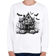 PRINTFASHION Vintage Halloween 2 - Gyerek pulóver - Fehér gyerek pulóver, kardigán
