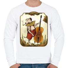 PRINTFASHION Vintage kutya - Férfi pulóver - Fehér