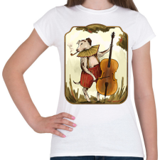 PRINTFASHION Vintage kutya - Női póló - Fehér női póló