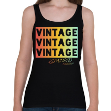 PRINTFASHION VINTAGE limited edition  - Női atléta - Fekete női trikó