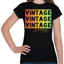 PRINTFASHION VINTAGE limited edition  - Női póló - Fekete női póló