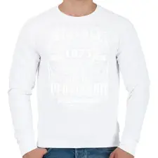 PRINTFASHION vintage polo1973 - Férfi pulóver - Fehér férfi pulóver, kardigán