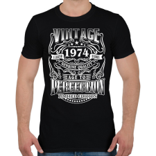 PRINTFASHION vintage polo1974 - Férfi póló - Fekete férfi póló